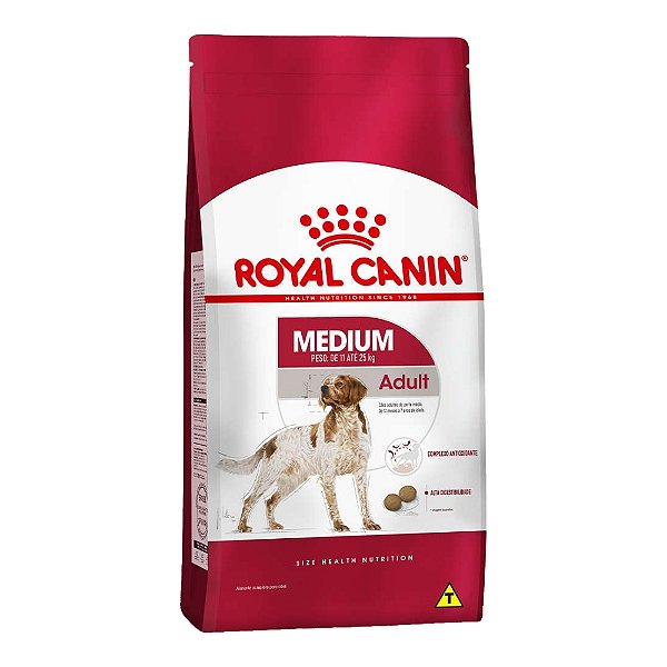 Ração Royal Canin Medium Adult para Cães Adultos de Porte Médio 15kg