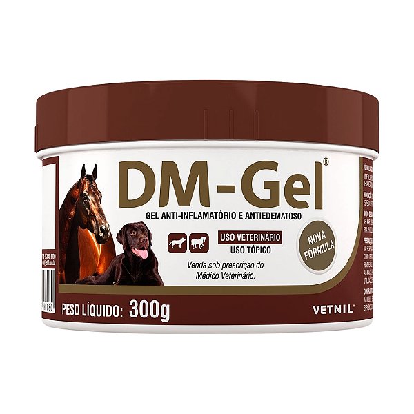Gel Anti-inflamatório Dm-Gel Vetnil para Cães e Equinos 300g