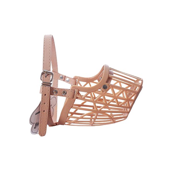 Focinheira Plástica Respirável Nº 6 para Cães com Regulagem