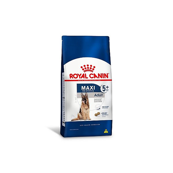 Ração Royal Canin Maxi Adulto 5+ para Cães Grandes 15kg