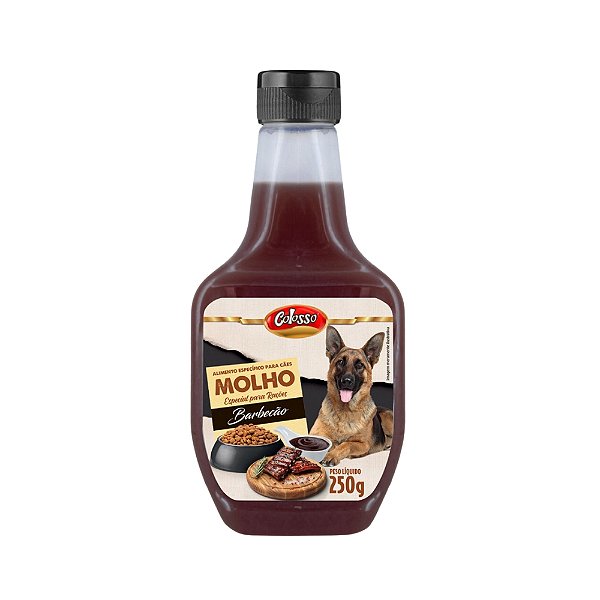 Molho Especial Colosso Sabor Barbecão para Ração de Cães 250g