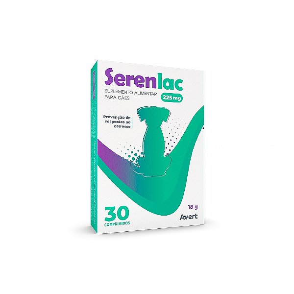 Serenlac 225mg Avert 15 Comprimidos para Cães