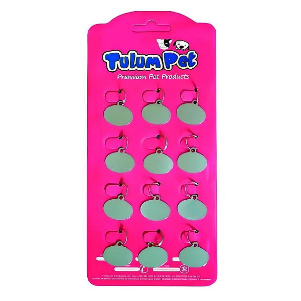 Placa Pingente de Identificação para Cães Personalizada