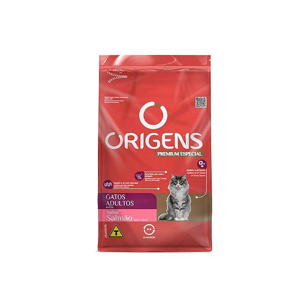 Ração Origens Gatos Adultos Salmão 3kg