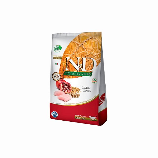 Ração N&D Ancestral Feline Adulto Frango 1,5kg