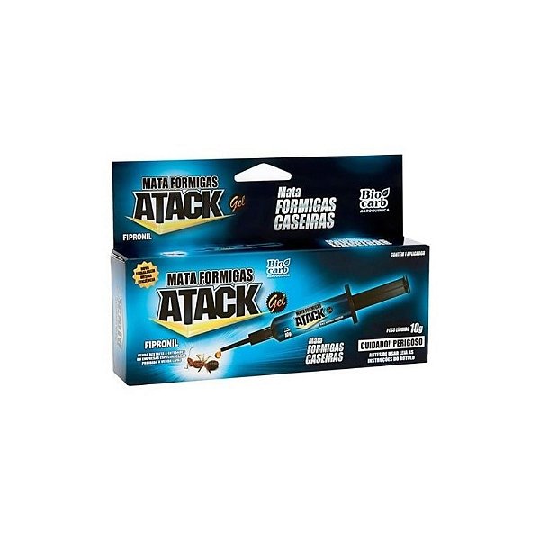 Formicida Gel Atack Inseticida Contra Formigas Seringa 10g