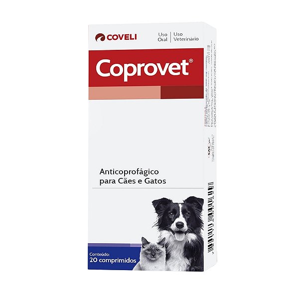 Coprovet Anticoprofágico 0,5mg Cães e Gatos 20 Comprimidos