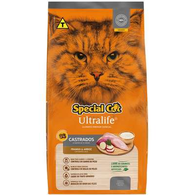 Ração Special Cat Ultralife Gatos Castrados Frango 3kg