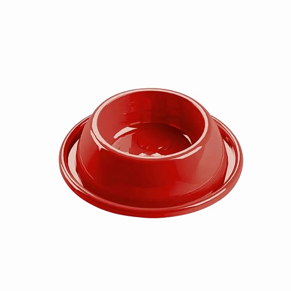 Comedouro Plástico Anti Formiga Grande Vermelho 1500ml