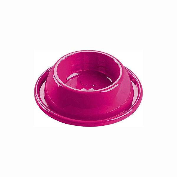 Comedouro Plástico Anti Formiga Grande Rosa 1500ml