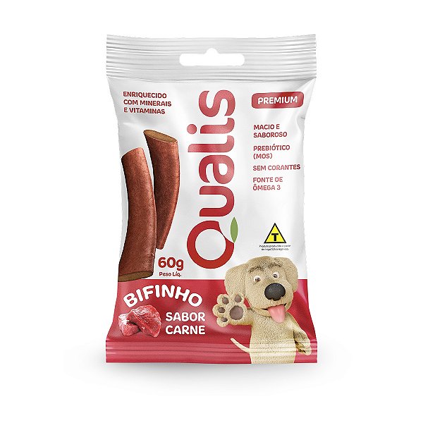 Bifinho Qualis Sabor Carne 60G