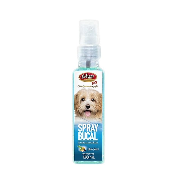 Spray Bucal para Cães e Gatos Colosso Pet Tutti-Frutti 120ml
