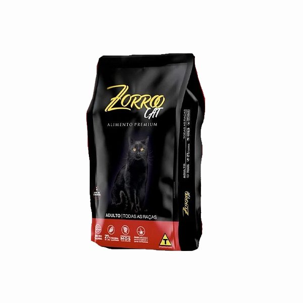 Ração Zorro Cat Premium para Gatos Adultos 20,Kg
