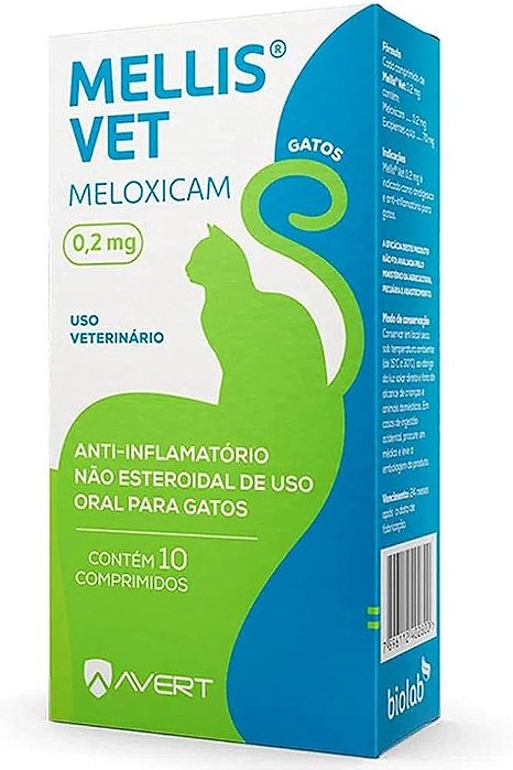 Mellis Vet 0,2mg 10 Comprimidos Anti-inflamatório para Cães
