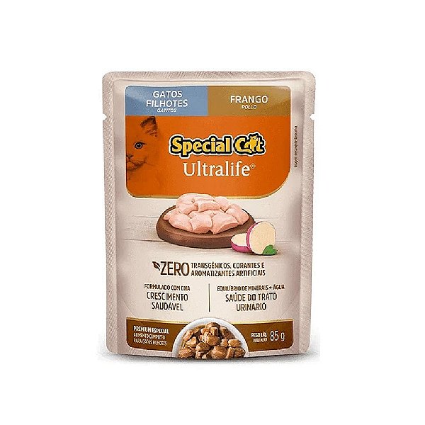 Sachê Special Cat Ultralife Filhote Frango 85g