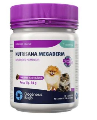 Nutrisana Megaderm 84g Tabs Mastigáveis