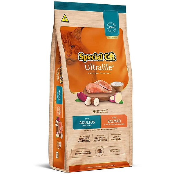 SPECIAL CAT ULTRALIFE ADULTO SALMAO 1KG