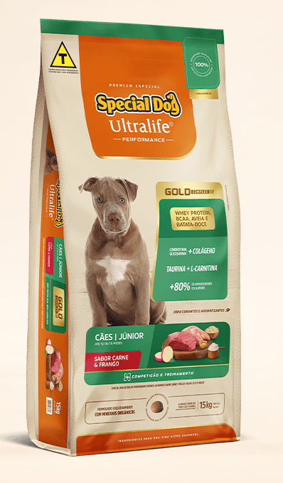 Special Dog Ultralife Performance Júnior Carne e Frango 15kg