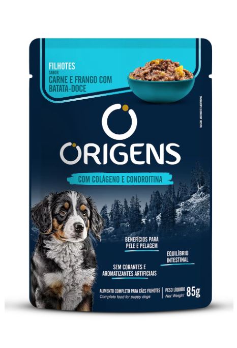 SACHE ORIGENS CAO FILH CARNE 85G