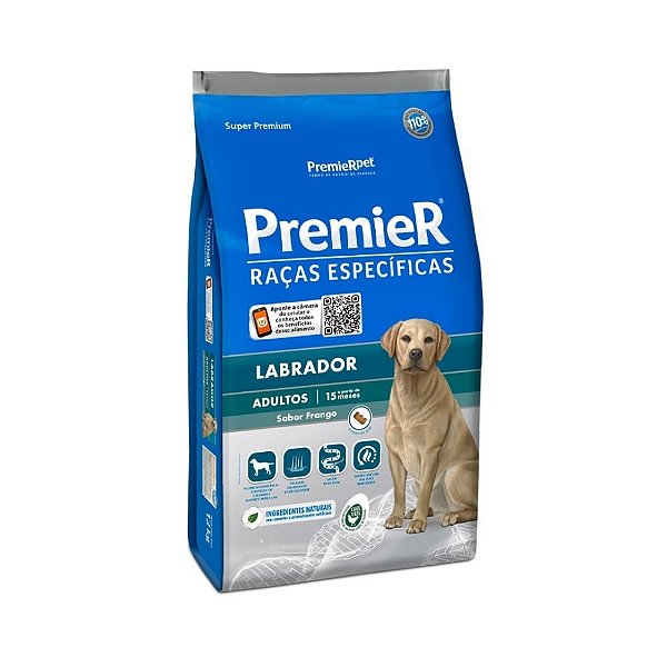 Ração Premier Raças Específicas Labrador Adulto Frango 12kg