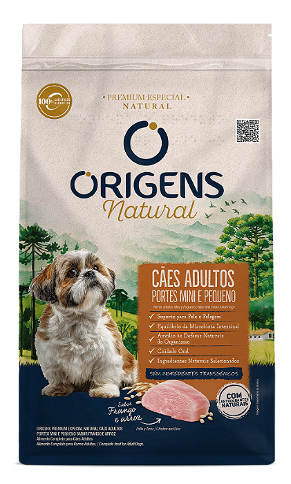 Ração Origens Natural Cão Adulto Mini/Peq Porte Frango 10,1kg