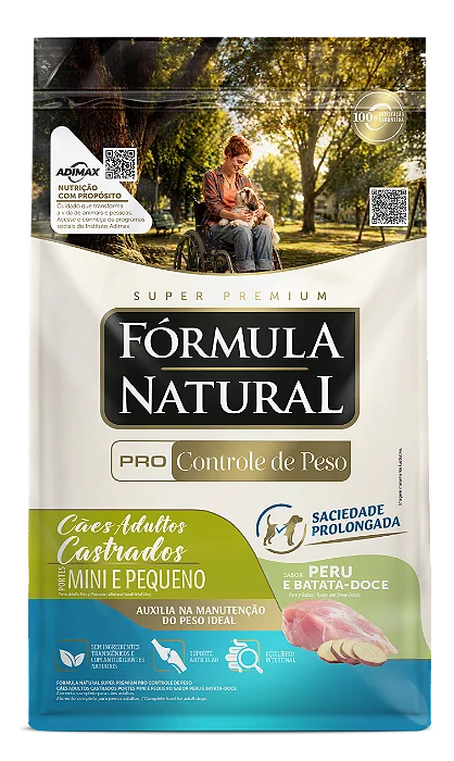 Fórmula Natural Pro Cont De Peso Peru Cães AD Mini/Peq 1Kg