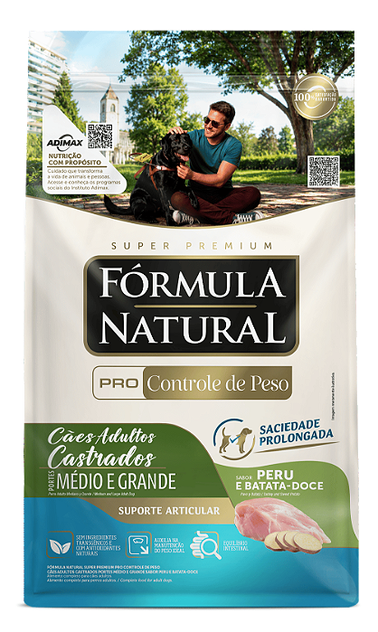 Ração Fórmula Natural Pro Cont de Peso Cães AD Med/Gra Peru 2,5kg