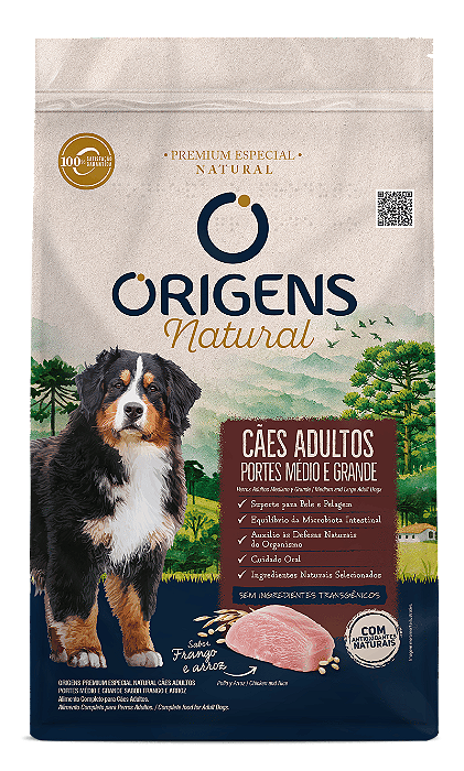 ORIGENS NATURAL CAO SENIOR MED/GRA FRANGO 3KG