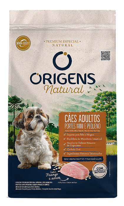 ORIGENS NATURAL CAO ADULTO MIN/PEQ FRANGO 3KG