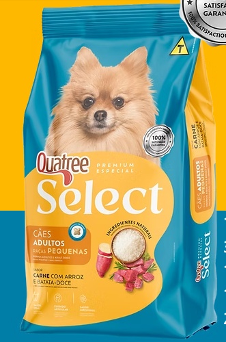 Ração Quatree Select Carne para Cães Adultos 20kg