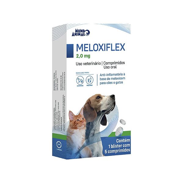 Meloxiflex 2,0mg Cartela com 5 Comprimidos