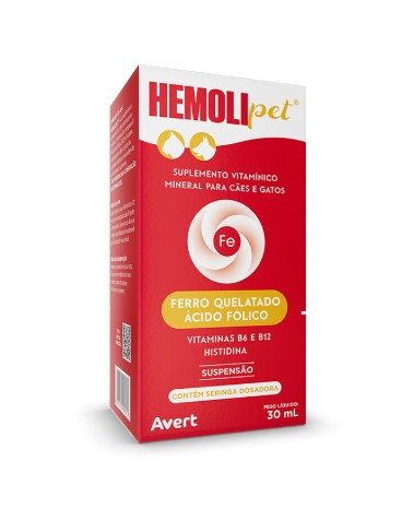 Hemolipet Suplemento Vitamínico P/ Cães e Gatos 30 Comprimidos