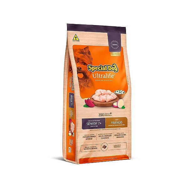 Ração Special Dog Ultralife Cães Sênior de Raça P Frango 3kg