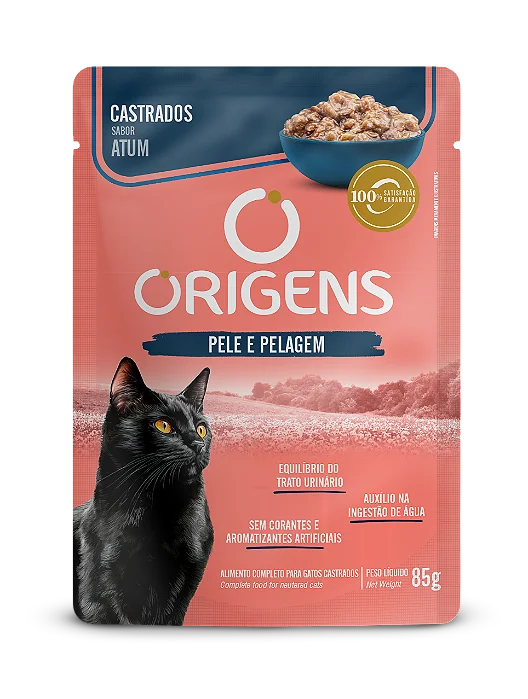 Sachê Origens Gato Castrado Atum 85g