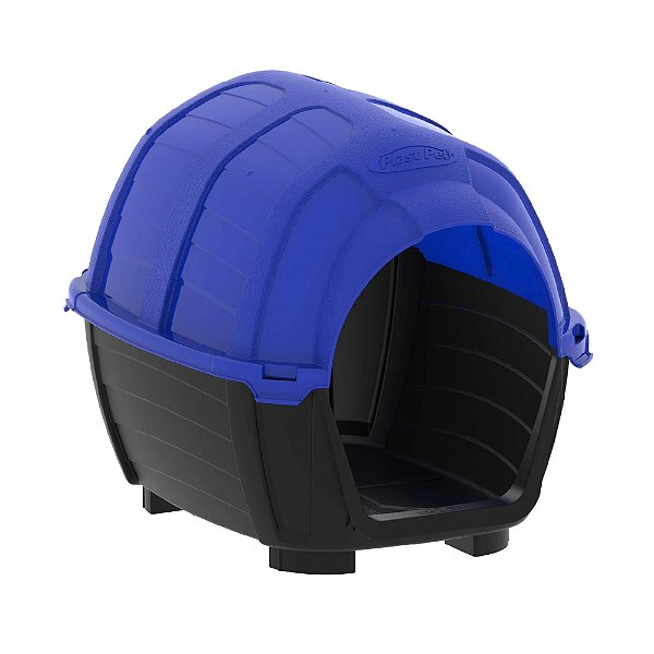Casa Stone House Plast Pet para Cães Tamanho N 02 Cor Azul
