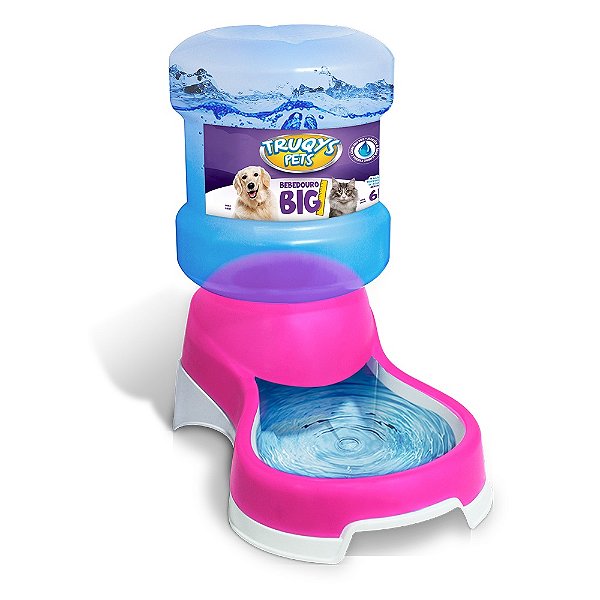 Bebedouro Automático Pet Injet para Pets 6L Cor Rosa