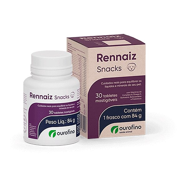 Rennaiz Snacks 30 Tabletes Suplemento Vitamínico para Pets