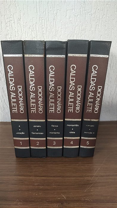 Dicionário Caldas Aulete (5 volumes)