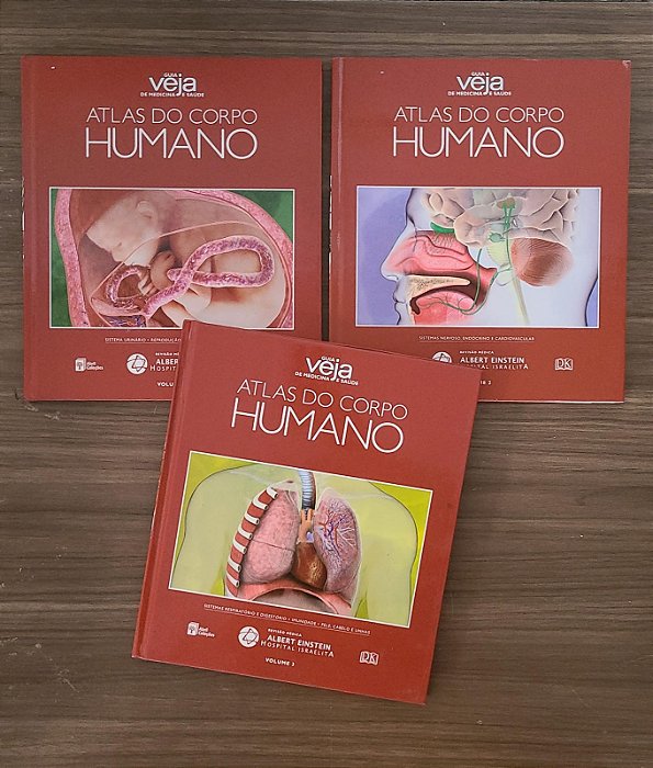 Atlas do Corpo Humano – DK (3 volumes)
