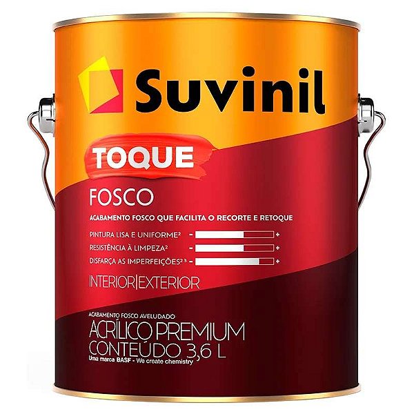TINTA TOQUE FOSCO (CLASSICA) BRANCO NEVE GL 3,6L SUVINIL