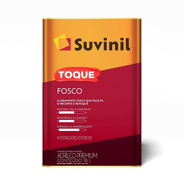 TINTA PAREDE (C) PREMI. TOQUE FOSCO (CLASSICA) BRANCO FOSCO 18,0L LT SUVINIL