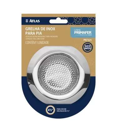 RALINHO DE INOX PARA PIA PREMIUM 11,5CM ATLAS
