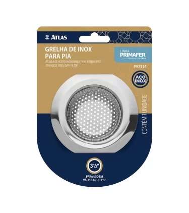 RALINHO DE INOX PARA PIA PREMIUM 9CM ATLAS