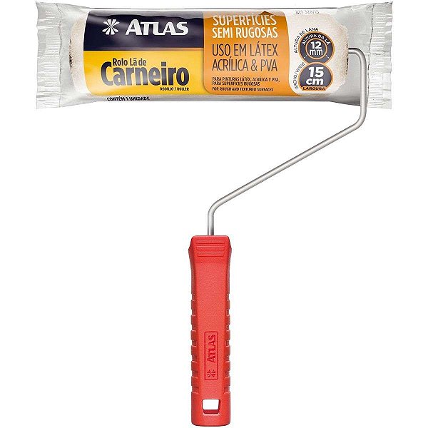 ROLO PINTURA LA 12 MM X 15 CM ATLAS