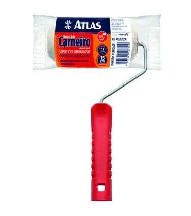 ROLO PINTURA LA 22 MM X 15 CM COM CABO ATLAS