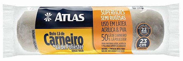 ROLO PINTURA LA MISTA 22 MM X 23 CM ATLAS