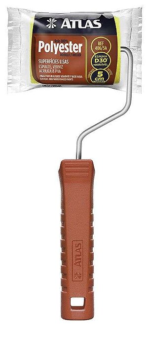 ROLO PINTURA POLIESTER 05 CM AMARELA ATLAS