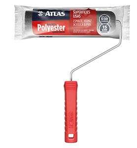 ROLO PINTURA POLIESTER 15 CM CINZA ATLAS