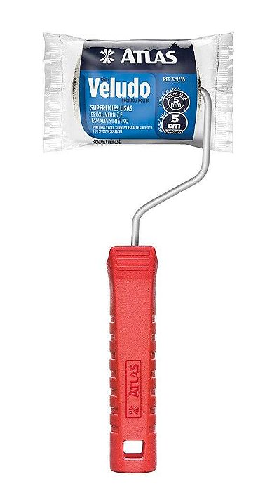ROLO PINTURA VELUDO 5 MM X 05 CM ATLAS
