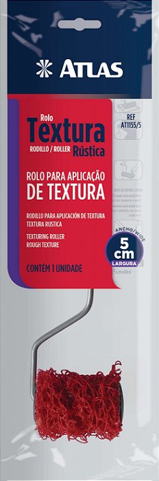 ROLO TEXTURA RUSTICA 05CM ATLAS